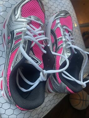 Asics men’s Athletic Running Shoes - Hot Pink & Silver